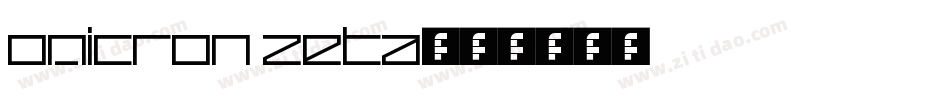 Omicron Zeta字体转换